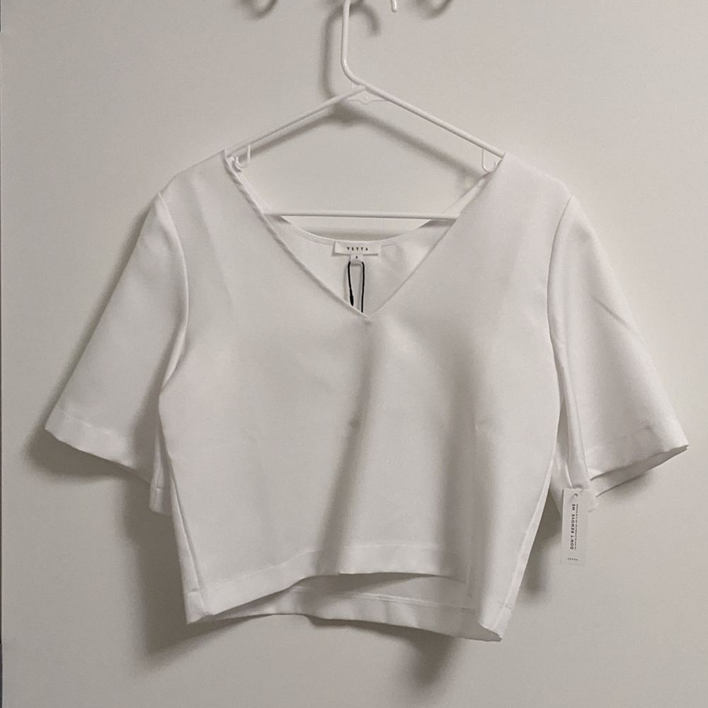 New with tags VETTA White Blouse - Picture 5 of 8
